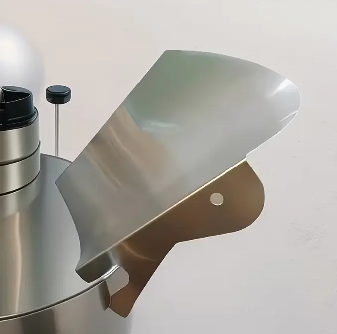 1pc/2pc Stainless Steel Pouring Shield for KitchenAid 4.5-5 Qt Mixer Bowl - Spill Prevention Pouring Shield with Groove Design for Drip-Free Mixing, Baking & Food Prep