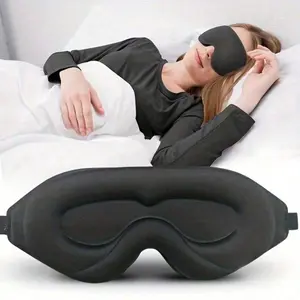 2-Pack 3D Contoured Sleep Mask For Both Men And Women, With Adjustable Strap, Soft And Breathable Design Perfect For Side Sleepers, Travel, Office Naps And Night Shifts, Offering Comfortable Coverage To Support Restful Deep Sleep