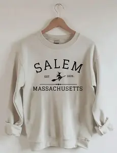 Salem Massachusetts Sweatshirt, Unisex Cozy Sweatshirt, Casual Crewneck, Everyday Comfort Gift