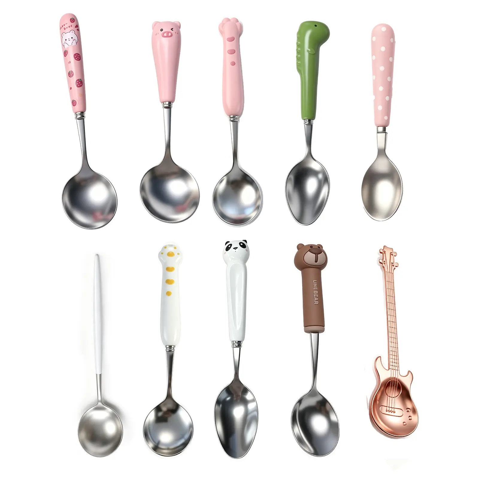 Random 10 Pcs Spoon as Pictured as Pictured