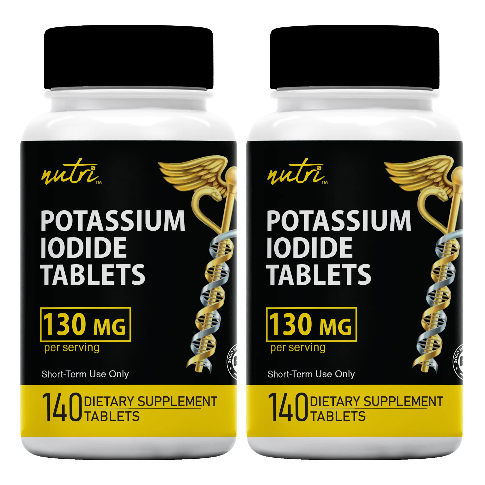 Potassium Iodide Tablets 130mg (140 tablets per bottle)