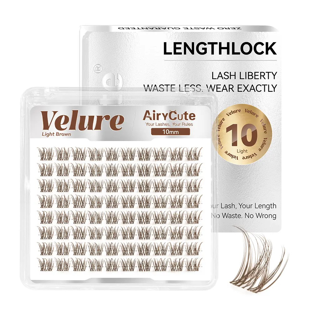 Light Brown Velure One-Length-10mm