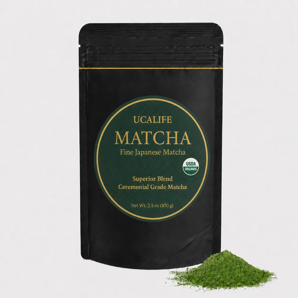 Organic Ceremonial First Spring Blend - First HarvestCeremonial Grade Matcha Green Tea Powder, Rich Flavo,Crafted For Matcha Straight Tea(100g/ 3.5oz)
