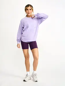Social Long Sleeve Tee - Frosted Purple