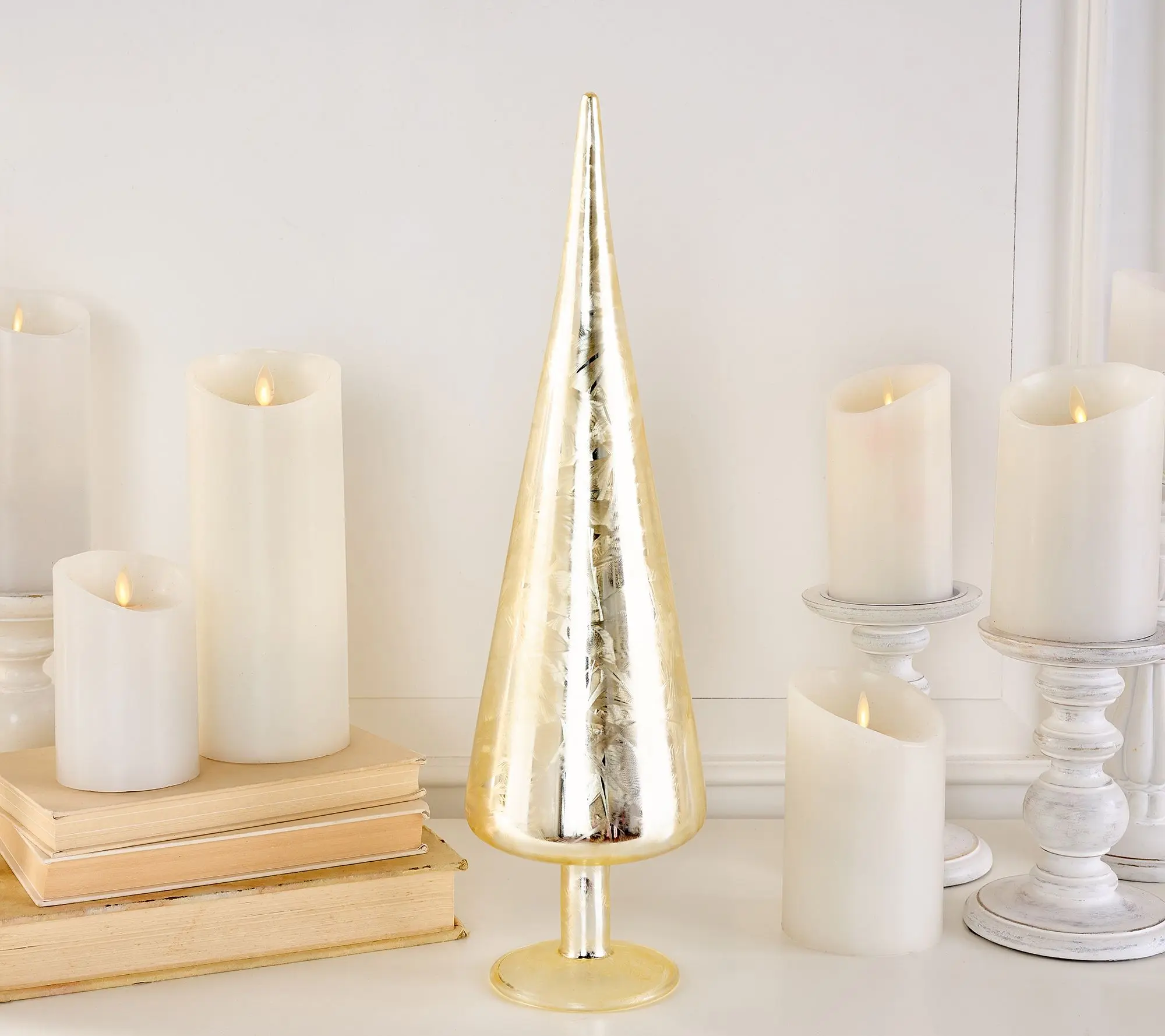 18"_________ Metallic Glass Tree by Lauren McBride