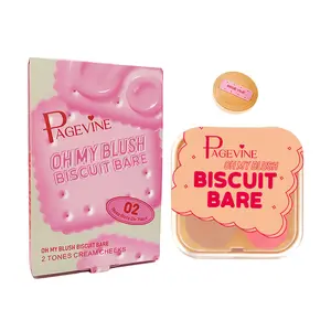 Two-In-One Blush & Contour Cream Palette - Highly Pigmented, Smooth Texture, Radiant Finish, Ideal for Daily & Special Occasions, Enhances Natural Beauty