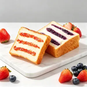 Blueberry/Strawberry Cream Top Toast --Sweet, Berry & Irresistibly Fluffy