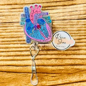 Anatomy Heart Medical Badge Reel