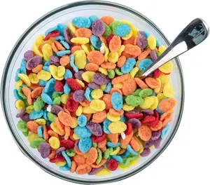 Cereal Bowl with Metal Spoon Scented Soy Candle - Decorative Candle - Ornaments