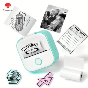 New Phomemo T02 Portable Printer Sticker Thermal Paper Advertising printing and drawing equipment