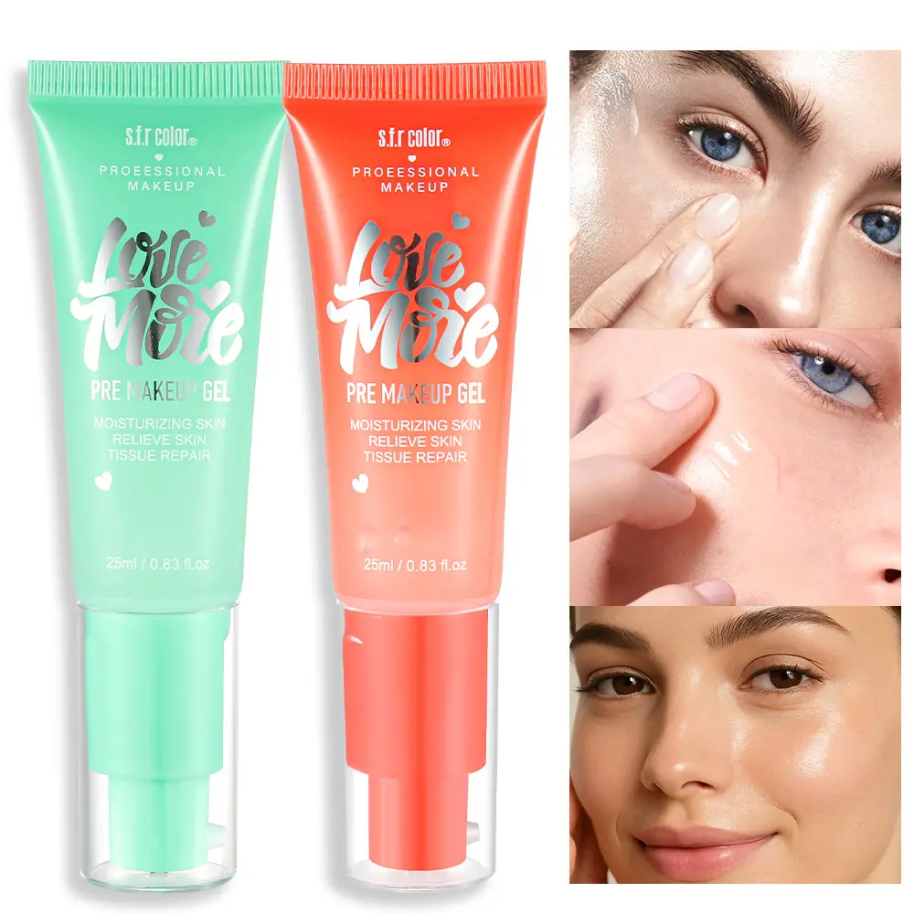 Primer, Gel-Based Long-Lasting Makeup Primer, Hydrating Dewy Finish, Non-Comedogenic, Vegan & Cruelty Free, 2 Sizes