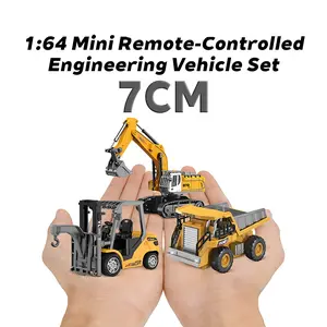 Remote Control Forklift Toy with USB Charger 1:64 Mini Remote-Controlled Forklift Set with Simulation Design & Easy Operation for Kids & Enthusiasts Ideal Festival Gift