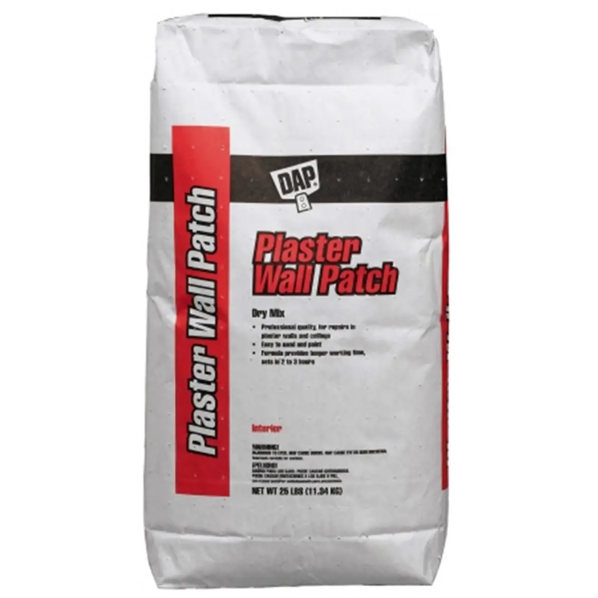 Dap 10304 Exterior Plaster Wall Patch, Fast-Setting Adhesive for Wall Repairs That Fixes Large Cracks Without Shrinking