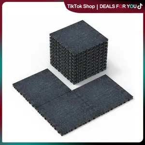 36 Pack Interlocking Carpet Tile, Patio Carpet floor Tiles,12x12in Square Waterproof Deck Tiles All Weather Use, for Indoor, Room, Room Home Parlor Bedroom