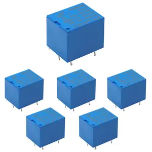 /6pcs DC 12V Coil SPDT PCB Relay 5 Pins Mini PCB Power Relay JQC 3FF T73-5P-12V-B