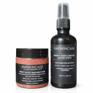 KMISKINCARE 120 Armpit Reset System | Effective Odor Management & Freshness, Hydrate, Exfoliate Moisturize, & Soften underarm skin | for kids, teens, & adults