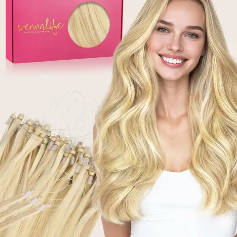 WENNALIFE T Lock Tip Hair Extensions Real Human Hair 50g 60s 16 Inch to 22 Inch Real Human Hair Quality Assurance Invisible Fuller Seamless Remy Hair Natural Easy Soft Silky summer hair extensions  #TikTokShopFallDealsForYou #sohochic