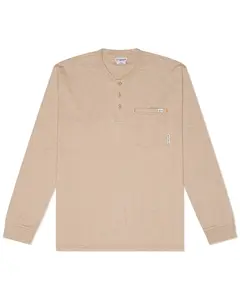 Rasco Men's Men'S Fr Henley Long Sleeve Work T-Shirt - Fr0101kh
