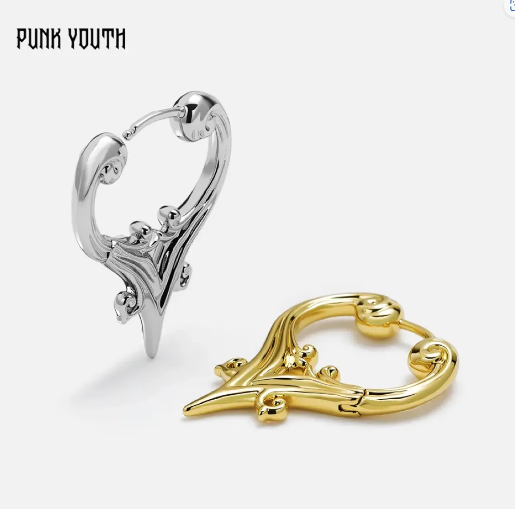925 Sterling Silver Post MYSTIC CREST EARRINGS