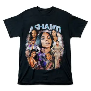 Ashanti 90s Hip Hop Music Merch Unisex T-Shirt HWW22126