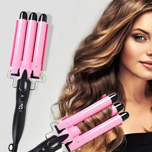 Professional Hair Curling Iron Ceramic Triple Barrel Hair-Curler Irons Hair Wave Waver Styling Tools Hair Styler Wand for Woman quick heating