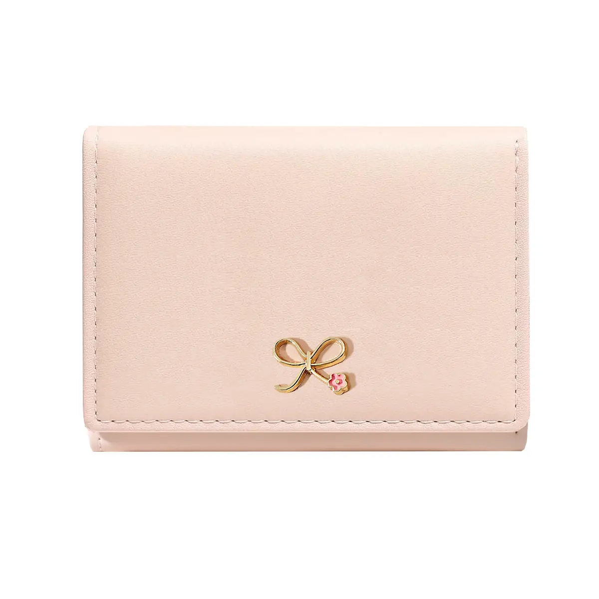 Coquette Bow Slim Wallet with ID Photo Window for Women Coquette Bow Slim Wallet with ID Photo Window for Women
