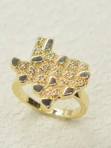 Men's Copper Alloy Ring, Maximalist Jewelry, Vintage Style Design, Textured Surface Detail, Ideal for Daily Wear & Parties, All-Season Accessory, Openwork Ring