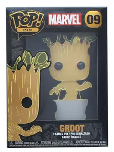 Funko Guardians of the Galaxy Baby Groot Large Enamel Pop! Pin #09 - 4.25-Inch Collectible Pin with Stand