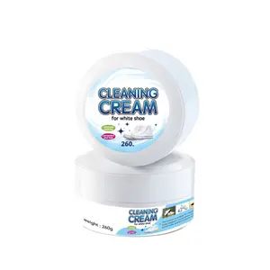 White shoe cleaning cream, leather care cleaning cream, multi-functional cleaning cream for shoe washing, shoe polishing, deoxidation, yellowing removal and whitening enhancement