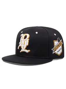 2025 Personalized Flat Edge Hat LPL Side FOREVER Embroidered Hip Hop Hat, Embroidery Trendy Hat, Outdoor Daily Commuting Decorative Hat Men's and Women's Same Baseball Hat Fitted Cap