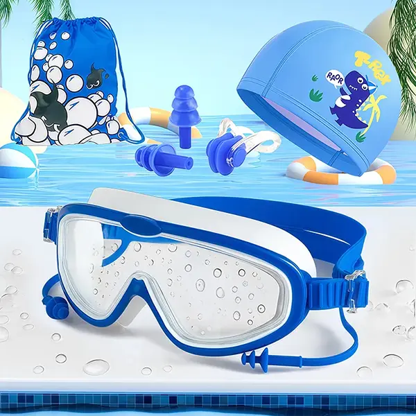 Swim Goggles  Anti-Fog Anti-UV Wide View Swimming Goggles for Kids 3-15 fog uv anti