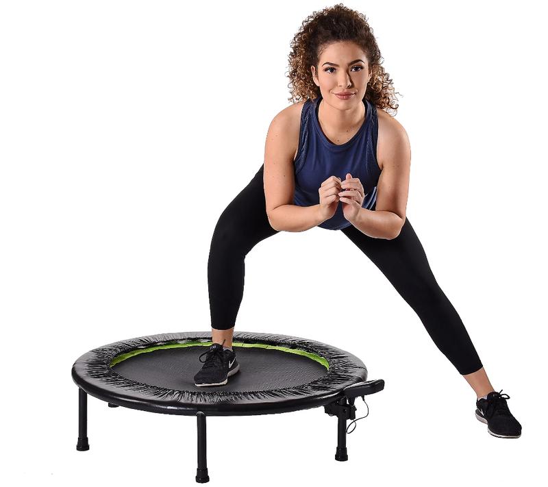 Products 36" Round Foldable Fitness Trampoline with Workout Monitor. NEW