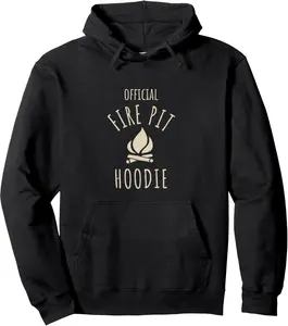 Fire Pit Official Funny Hooded Campfire Bonfire Camping Gift Pullover Hoodie
