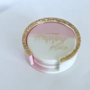 Epoxy resin coasters