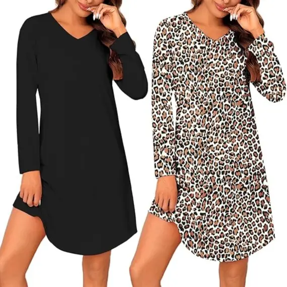 Black & Leopard Print