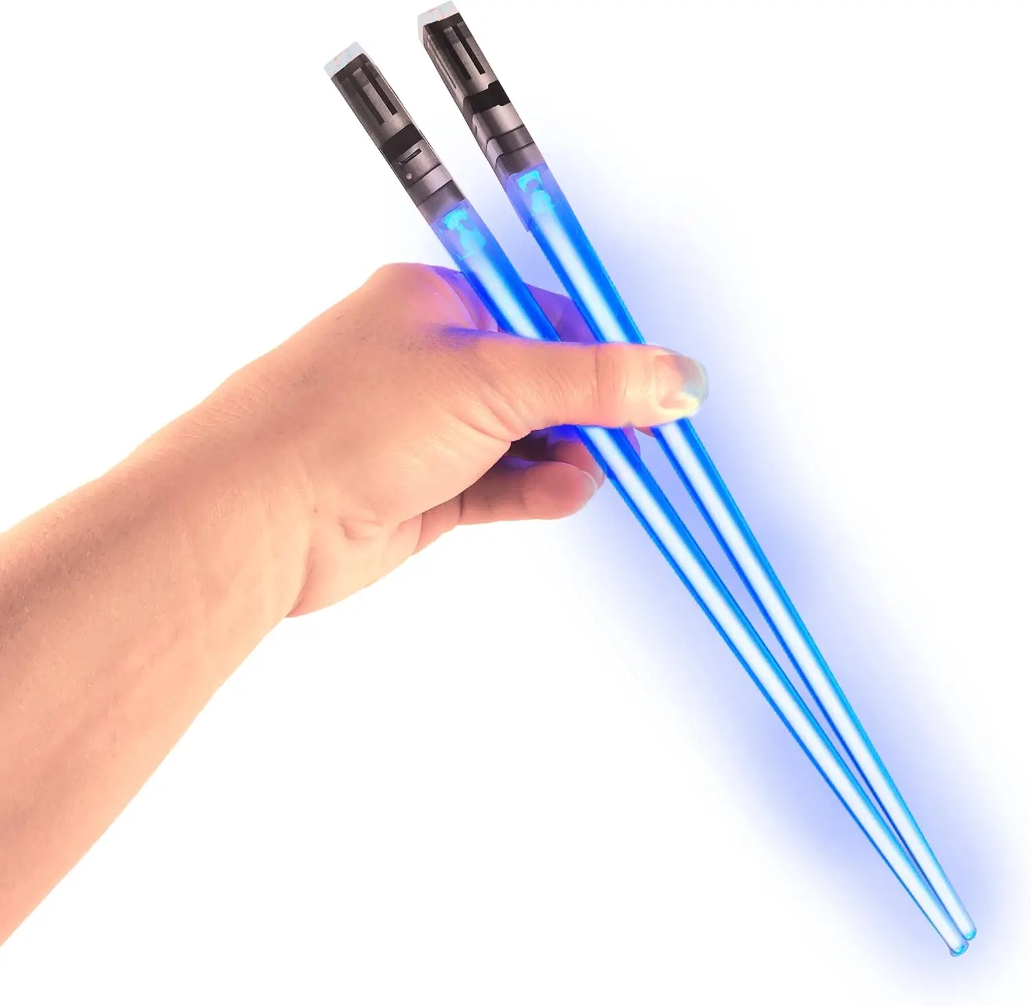 LED Light-Up Chopsticks, 1 Pair (Blue), Portable Kitchen Cutlery Tableware