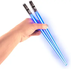 LED Light-Up Chopsticks, 1 Pair (Blue), Portable Kitchen Cutlery Tableware