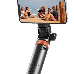 61" Phone Tripod for iPhone/Android Selfie Stick with Remote Upgraded Stand Compatible iPhone 16/15/14/13 Travel-Friendly Stable Nylon6/6 Aluminum Ring Lock Multi-Use Versatile