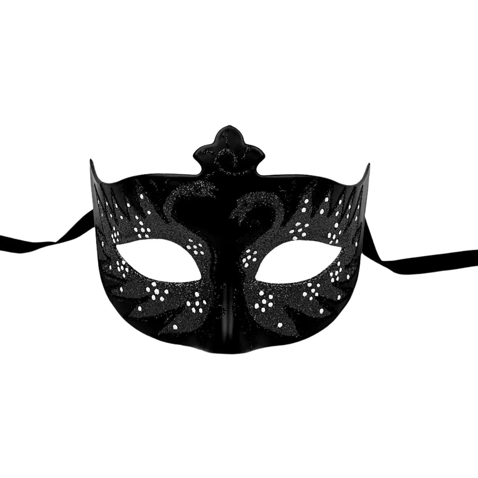 OIDEA Women's Plastic Venetian Swan Masquerade Mask - Glittered Lightweight Half-Face 1-Piece Festive Party Accessory for Halloween, Masquerade Ball