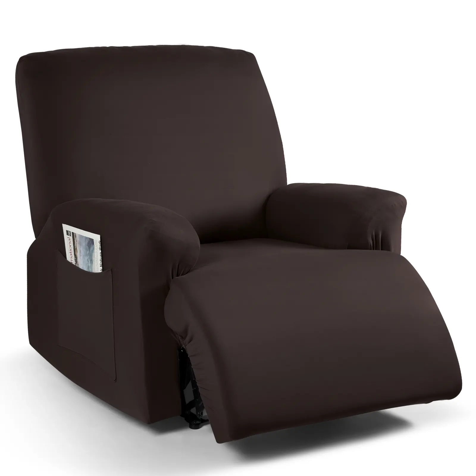 TAOCOCO 4-Piece Oversized Recliner Cover, Stretch Slipcover for Large Reclining Chair, Washable Furniture Protector