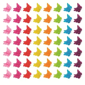 50 Pieces Assorted Color Butterfly Hair Clips, Beautiful Mini Butterfly Hair Clips Hair Accessories for Women and Girls