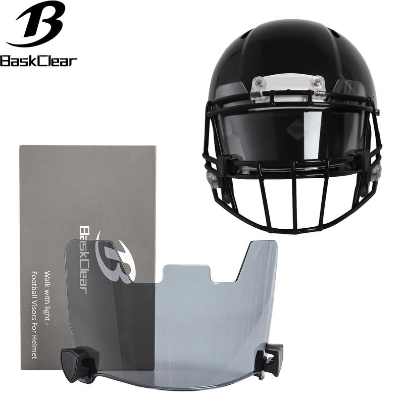 Clear Football Visor,Football Visors for Helmet,Football Helmet Visor Fits Adult & Youth Football Helmets, Anti-Fog, Scratch Resistant Clear Visor Football Face Shield