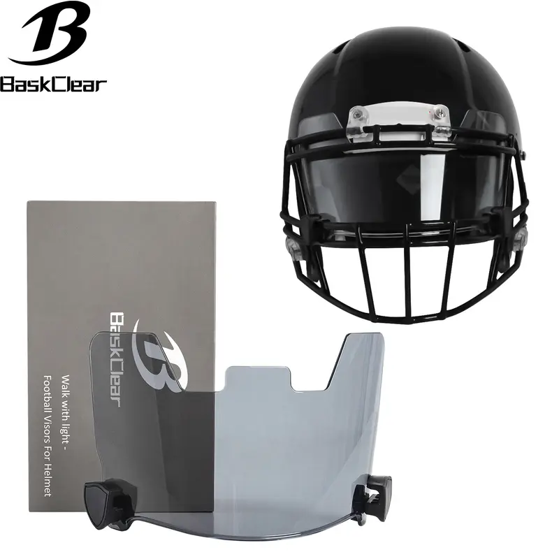 Clear Football Visor,Football Visors for Helmet,Football Helmet Visor Fits Adult & Youth Football Helmets, Anti-Fog, Scratch Resistant Clear Visor Football Face Shield