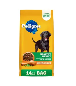Pedigree Healthy Weight Adult Dry Dog Food, Roasted Chicken and Vegetable Flavor, 14 lb. Bag
