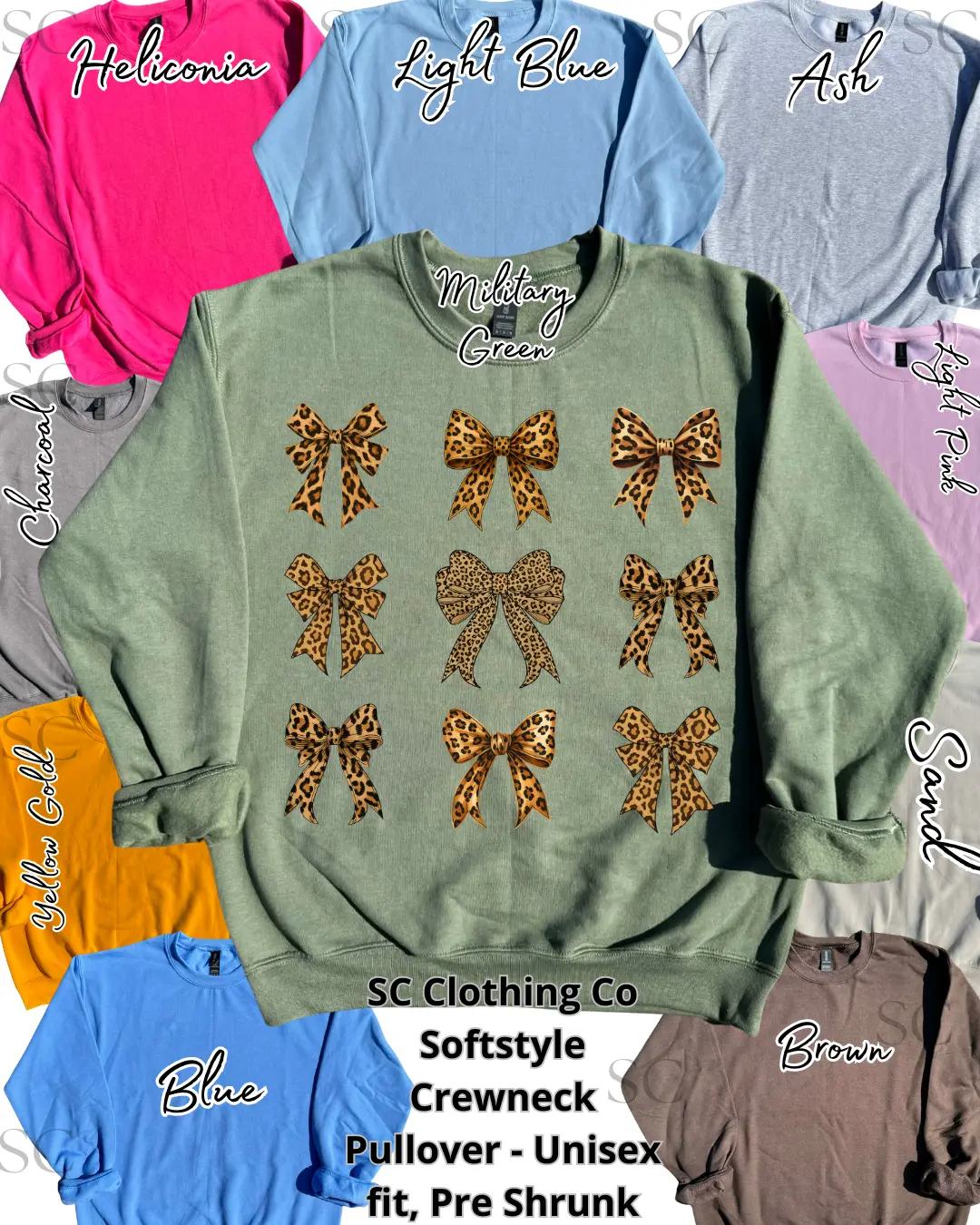 Pullover Leopard Bows Pullover Leopard Bows