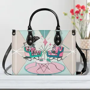 Atomic Cat Reading Cats Handbag, Kitschy Mod Book Lover, Book Club Gals, Signature Cats By MCM GAL