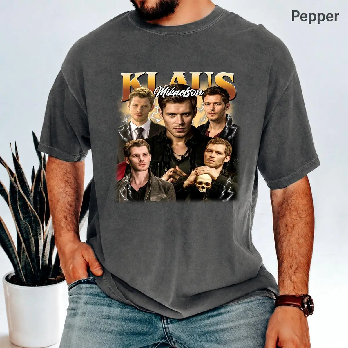 Klaus Mikaelson Vintage T-Shirt Soft Everyday T-Shirt for Men & Women