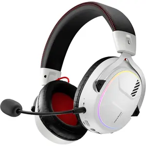 Storm G2  Gaming Headsets, 7.1  Surround Sound, 3 EQ Modes, 2.4G Low Latency, 50mm Driver, 40H Playtime, RGB Light,  5.3, Compatible with PC, Console, Mobile, White