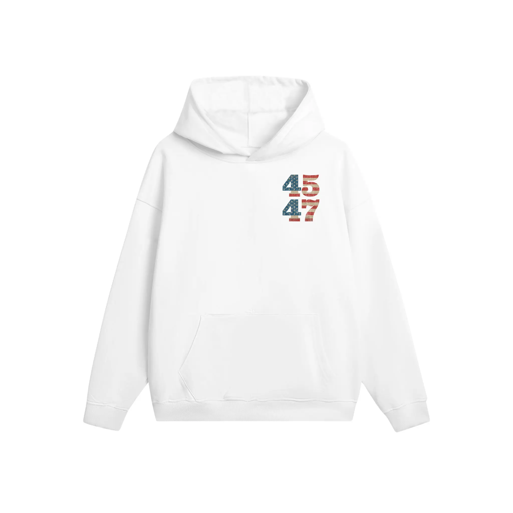 Trump 2024 45 47 Vintage American Flag Retro 4547 Hoodie, For Men and Women, Full size, Classic Fit and Cotton Clothes