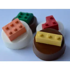 Bricks Themed Chocolate Covered Oreos (Set of 12) candy for